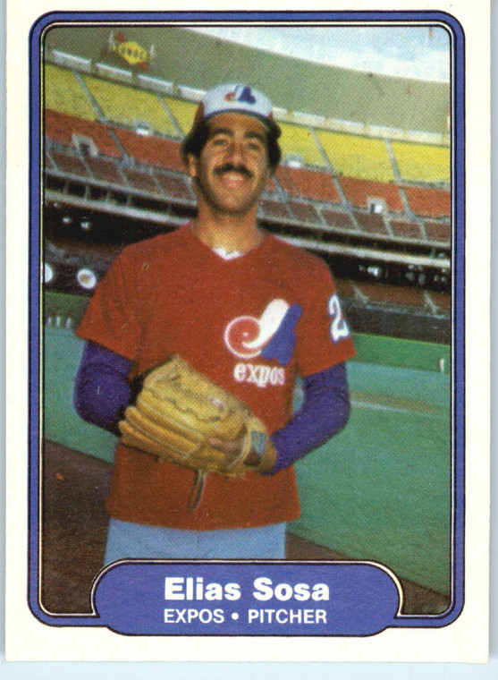1982 Fleer #208 Elias Sosa VG Montreal Expos 