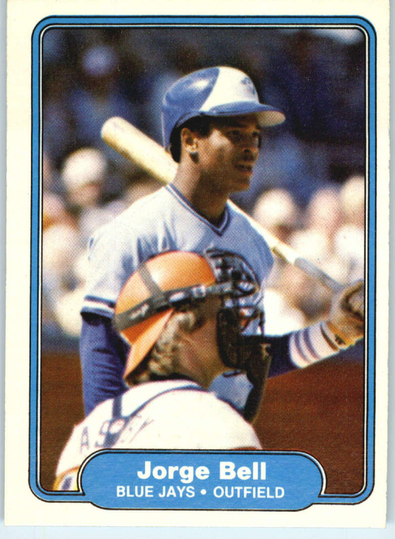 1982 Fleer #609 Jorge Bell VG RC Rookie Toronto Blue Jays 