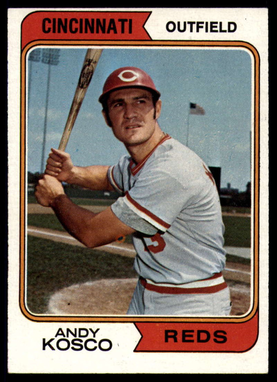 1974 Topps #34 Andy Kosco VG Cincinnati Reds 