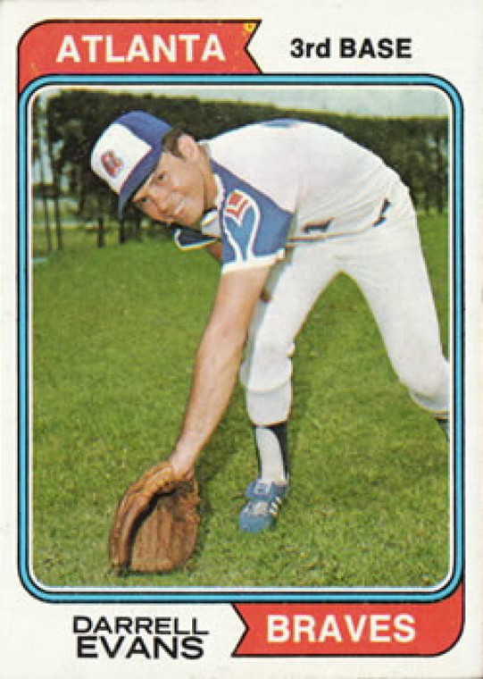 1974 Topps #140 Darrell Evans VG Atlanta Braves 