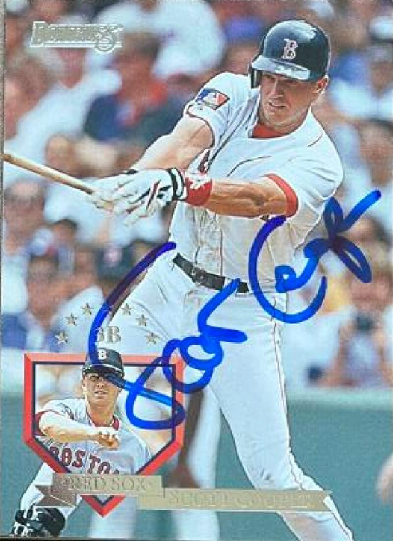 Scott Cooper Autographed 1995 Donruss #413 Boston Red Sox Card