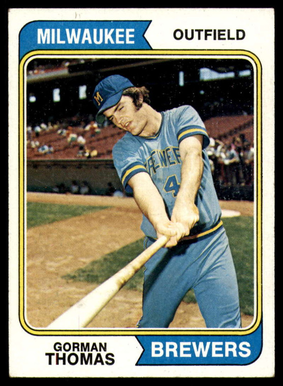 1974 Topps #288 Gorman Thomas VG RC Rookie Milwaukee Brewers 