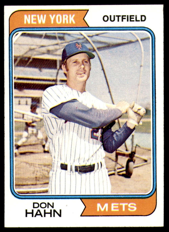 1974 Topps #291 Don Hahn VG New York Mets 