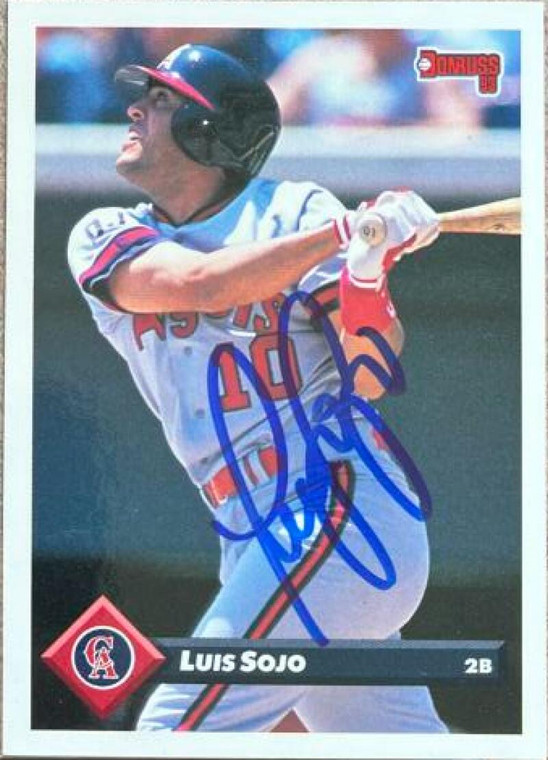 Luis Sojo Autographed 1993 Donruss #137