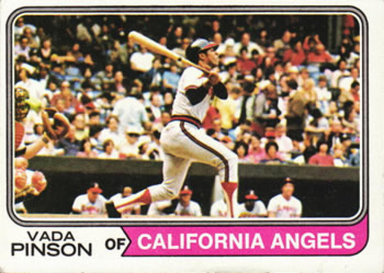 1974 Topps #490 Vada Pinson VG California Angels 