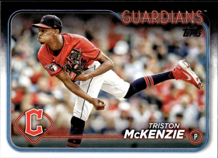 SOLD 151320 2024 Topps #449 Triston McKenzie NM-MT Cleveland Guardians 