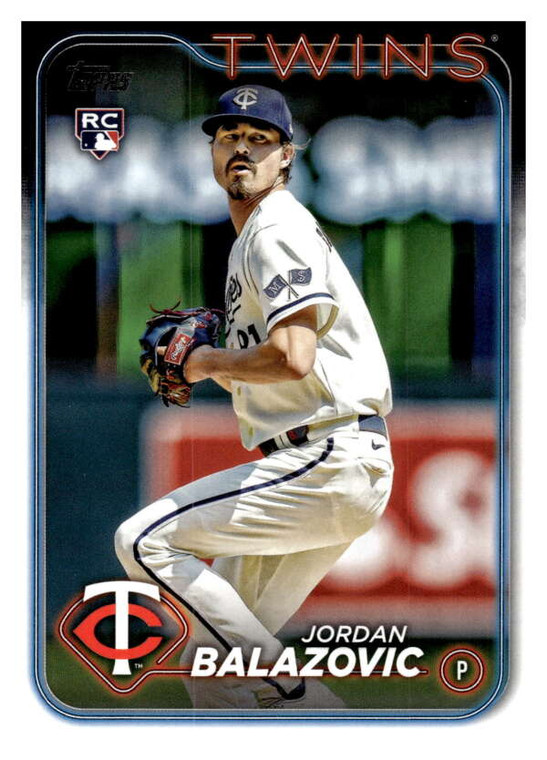 2024 Topps #263 Jordan Balazovic NM-MT RC Rookie Minnesota Twins 