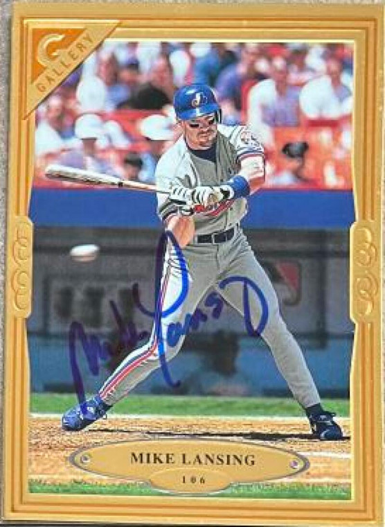 Mike Lansing Autographed 1997 Topps Gallery #106