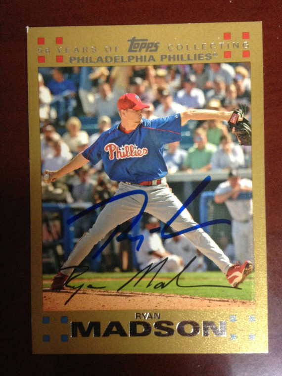 Ryan Madson Autographed 2007 Topps #406 0207/2007 