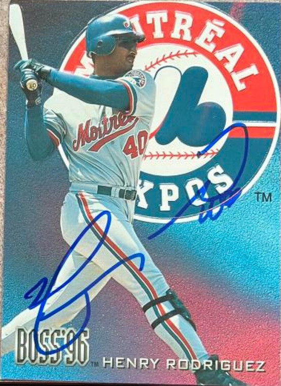 Henry Rodriguez Autographed 1996 Circa Boss #41