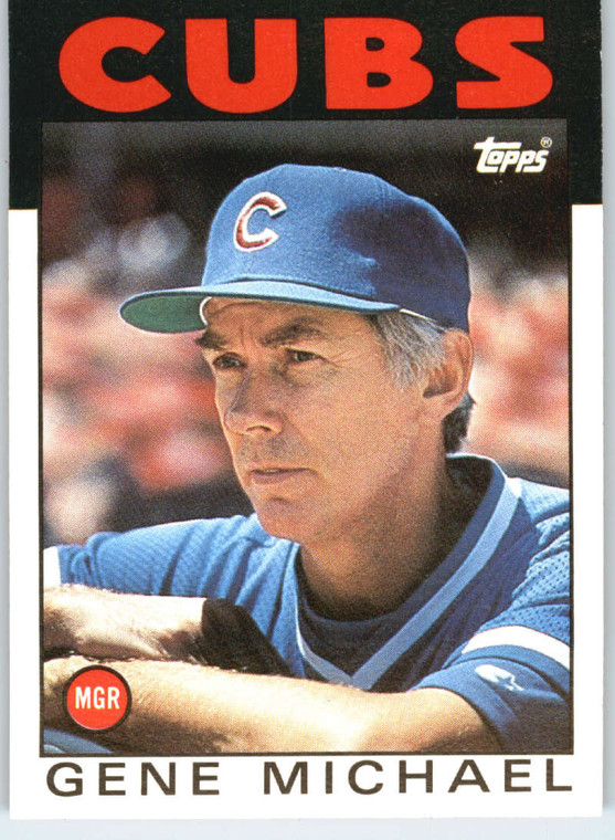 1986 Topps Traded #73T Gene Michael MG NM-MT Chicago Cubs 