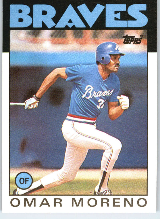 1986 Topps Traded #75T Omar Moreno NM-MT Atlanta Braves 