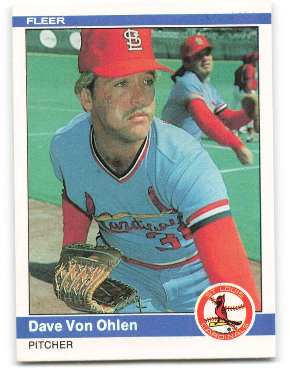 1984 Fleer #340 Dave Von Ohlen VG St. Louis Cardinals 