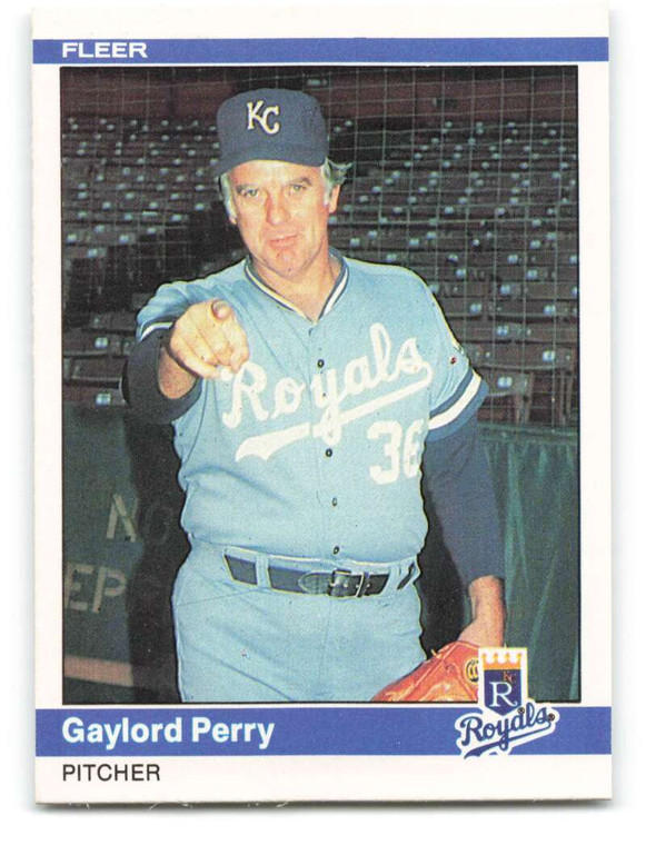1984 Fleer #352 Gaylord Perry VG Kansas City Royals 