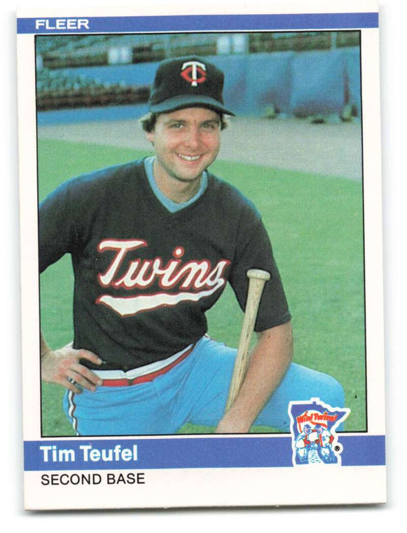 1984 Fleer #574 Tim Teufel VG RC Rookie Minnesota Twins 
