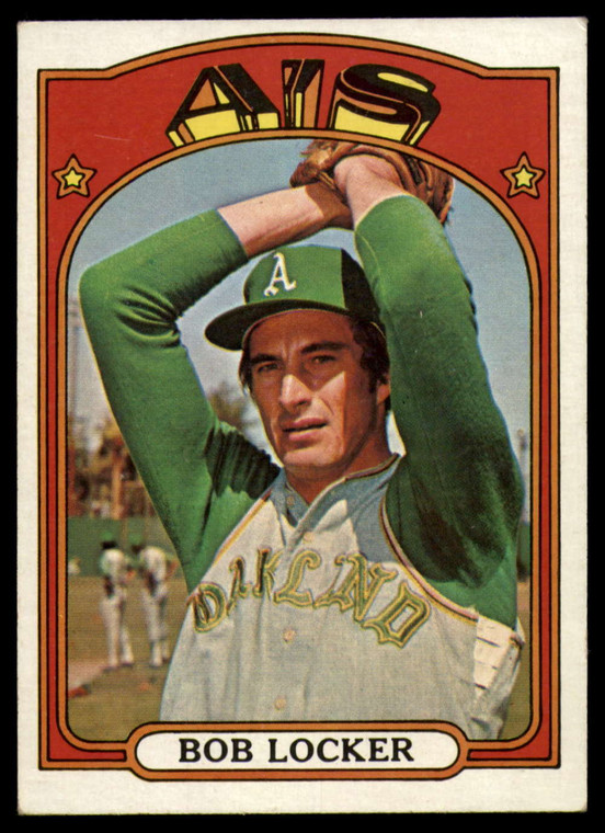 1972 Topps #537 Bob Locker VG Oakland Athletics 