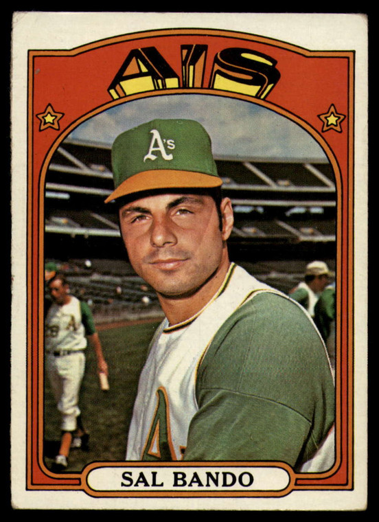 SOLD 90266 1972 Topps #650 Sal Bando VG Oakland Athletics 