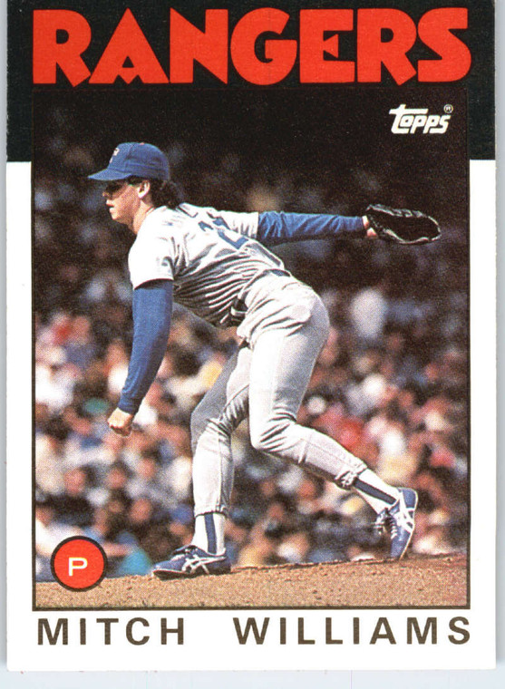 1986 Topps Traded #125T Mitch Williams NM-MT RC Rookie Texas Rangers 