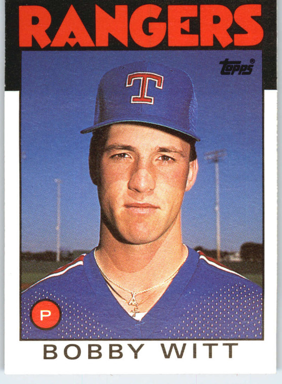 1986 Topps Traded #126T Bobby Witt NM-MT RC Rookie Texas Rangers 