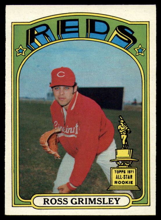 SOLD 89710 1972 Topps #99 Ross Grimsley VG RC Rookie Cincinnati Reds 