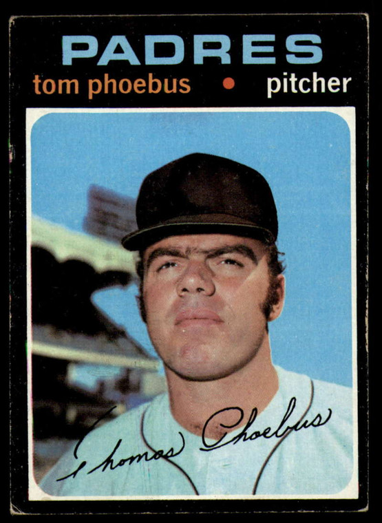1971 Topps #611 Tom Phoebus VG San Diego Padres 