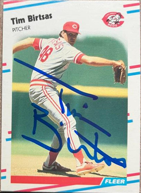 Tim Birtsas Autographed 1988 Fleer Update #U-82