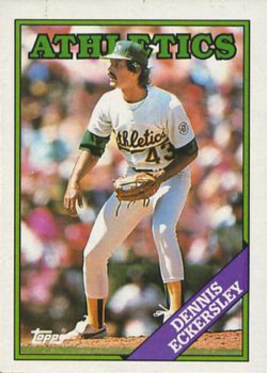 1988 Topps #72 Dennis Eckersley NM-MT Oakland Athletics 