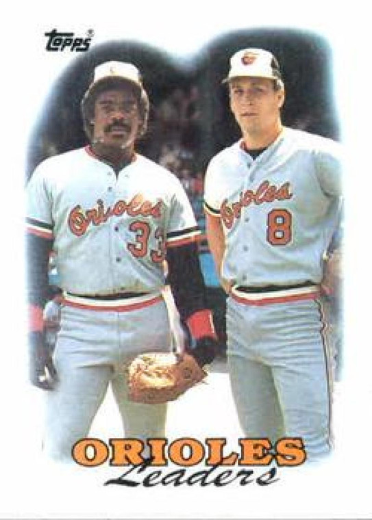 1988 Topps #51 Eddie Murray/Cal Ripken Jr. Orioles Team Leaders NM-MT Baltimore Orioles 