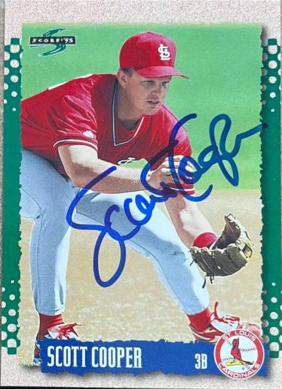 Scott Cooper Autographed 1995 Score - You Trade 'em Exchange #427 St. Louis Cardinals Card