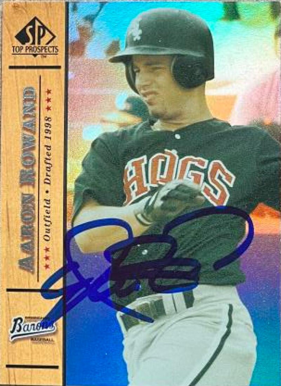 Aaron Rowand Autographed 2001 SP Top Prospects #41