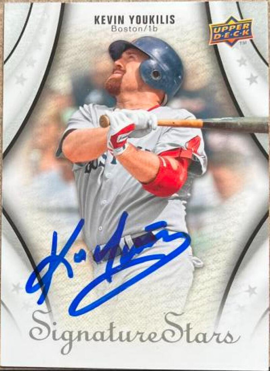 Kevin Youkilis Autographed 2009 Upper Deck Signature Stars #73 