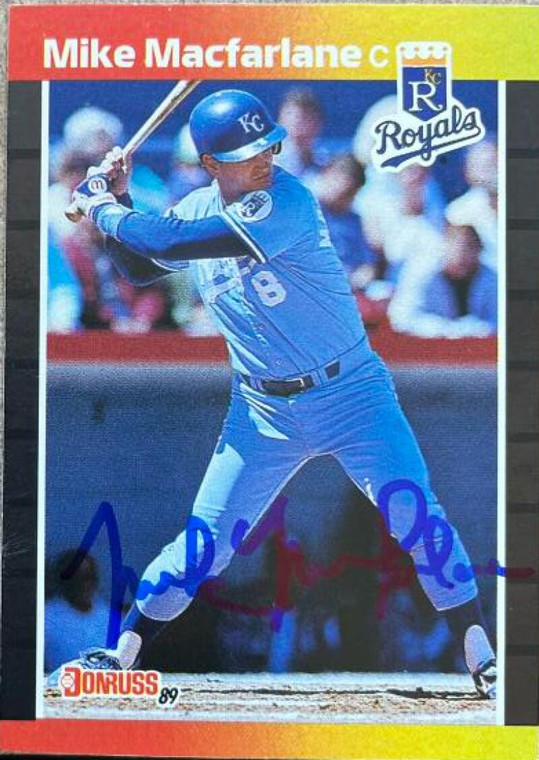 Mike Macfarlane Autographed 1989 Donruss #416 
