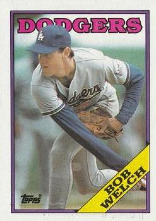1988 Topps #118 Bob Welch NM-MT Los Angeles Dodgers 