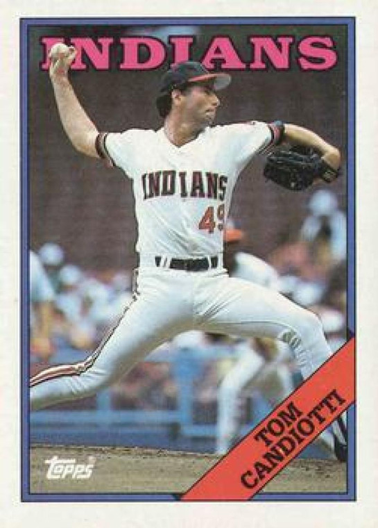 1988 Topps #123 Tom Candiotti NM-MT Cleveland Indians 