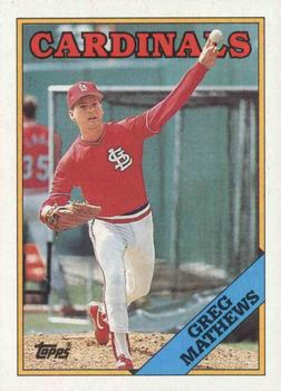 1988 Topps #133 Greg Mathews NM-MT St. Louis Cardinals 