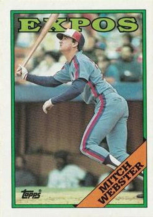 1988 Topps #138 Mitch Webster NM-MT Montreal Expos 