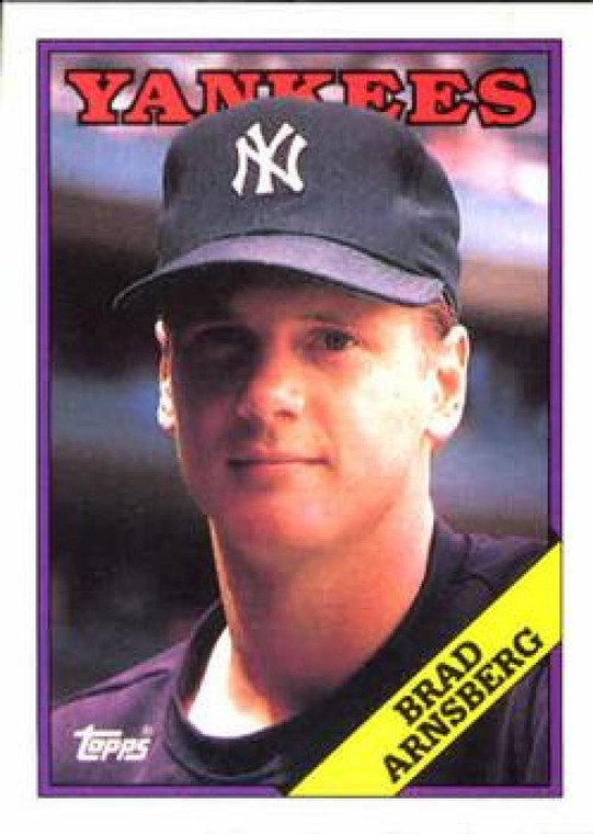1988 Topps #159 Brad Arnsberg NM-MT RC Rookie New York Yankees 