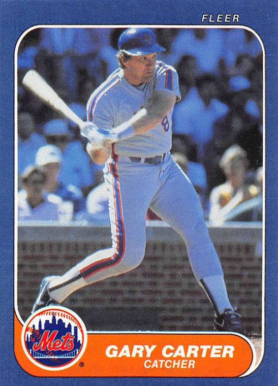 1986 Fleer #76 Gary Carter VG New York Mets 