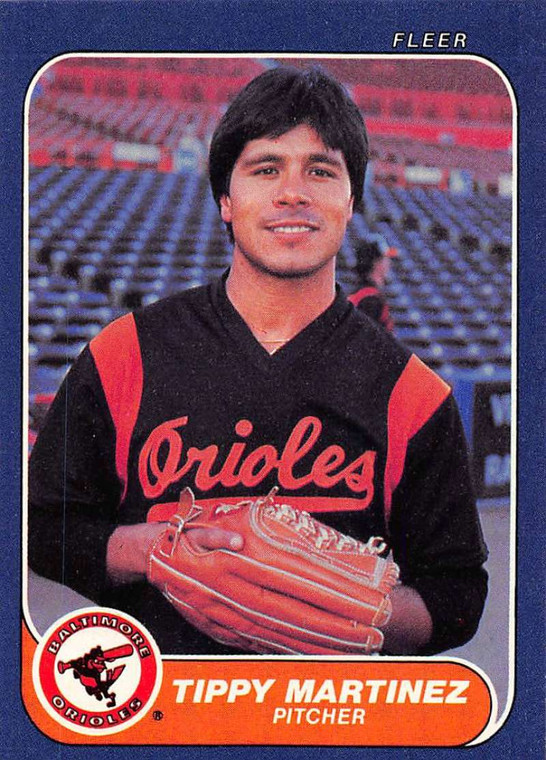 1986 Fleer #279 Tippy Martinez VG Baltimore Orioles 