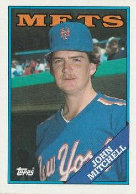 1988 Topps #207 John Mitchell NM-MT RC Rookie New York Mets 