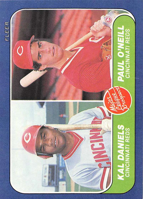 1986 Fleer #646 Kal Daniels/Paul O'Neill Prospects VG RC Rookie Cincinnati Reds 