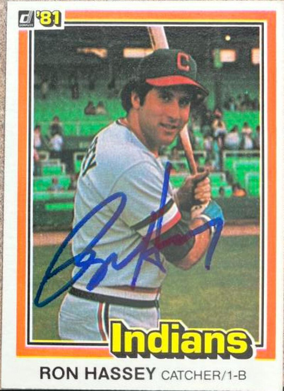 Ron Hassey Autographed 1981 Donruss #80