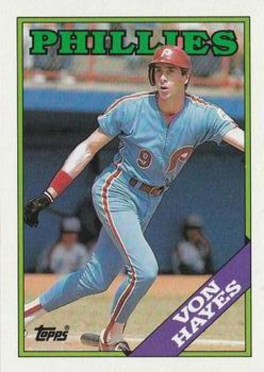 1988 Topps #215 Von Hayes NM-MT Philadelphia Phillies 