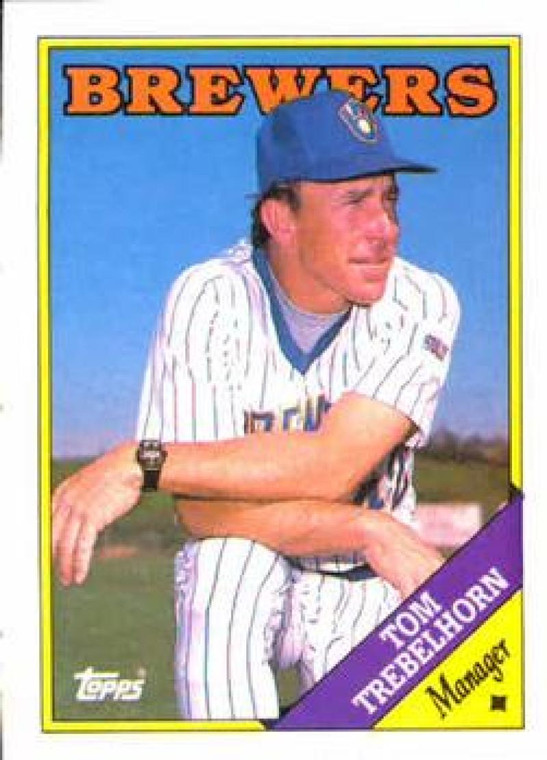 1988 Topps #224 Tom Trebelhorn MG NM-MT Milwaukee Brewers 