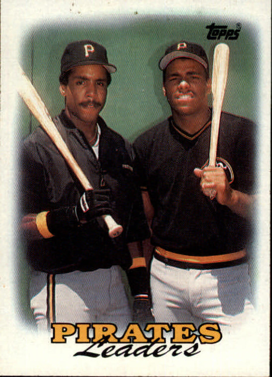 1988 Topps #231 Barry Bonds/Bobby Bonilla Pirates Team Leaders NM-MT Pittsburgh Pirates 