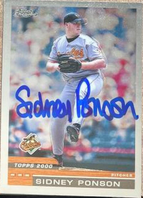 Sidney Ponson Autographed 2000 Topps Chrome #424