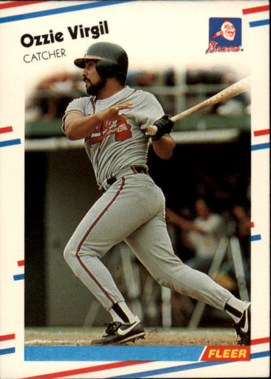 1988 Fleer #552 Ozzie Virgil VG Atlanta Braves 