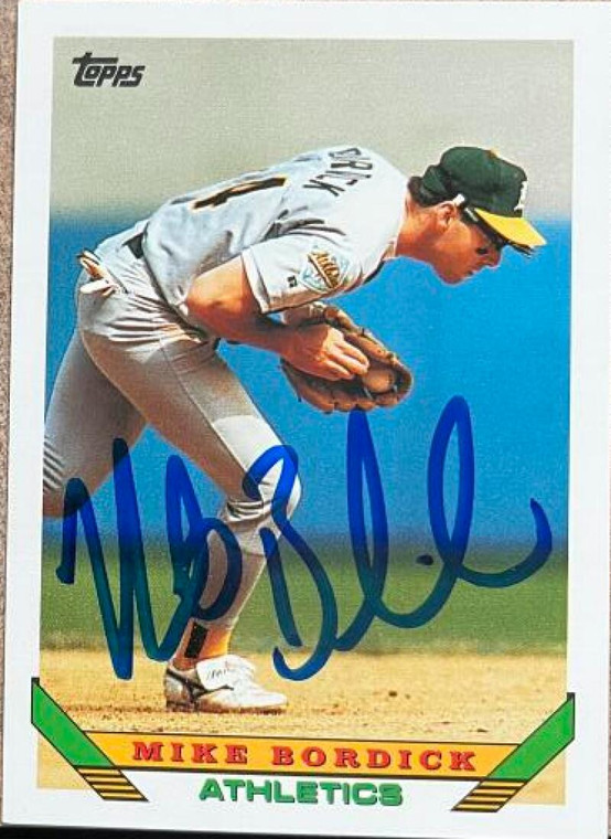 Mike Bordick Autographed 1993 Topps #639