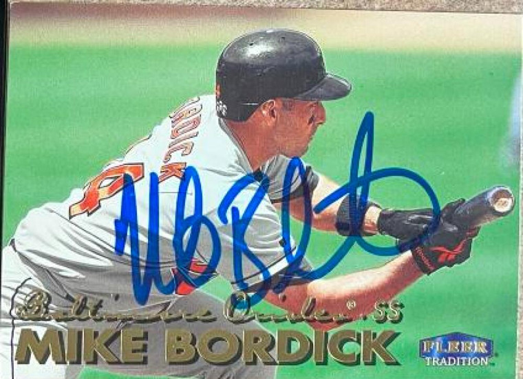 Mike Bordick Autographed 1999 Fleer Tradition #342