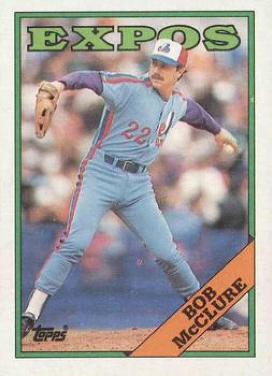 1988 Topps #313 Bob McClure NM-MT Montreal Expos 